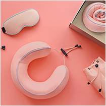 花卷U型枕眼罩旅行套裝